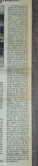 003 - Seminário "Análise de Conjuntura Atual" (Governo Collor/1992)